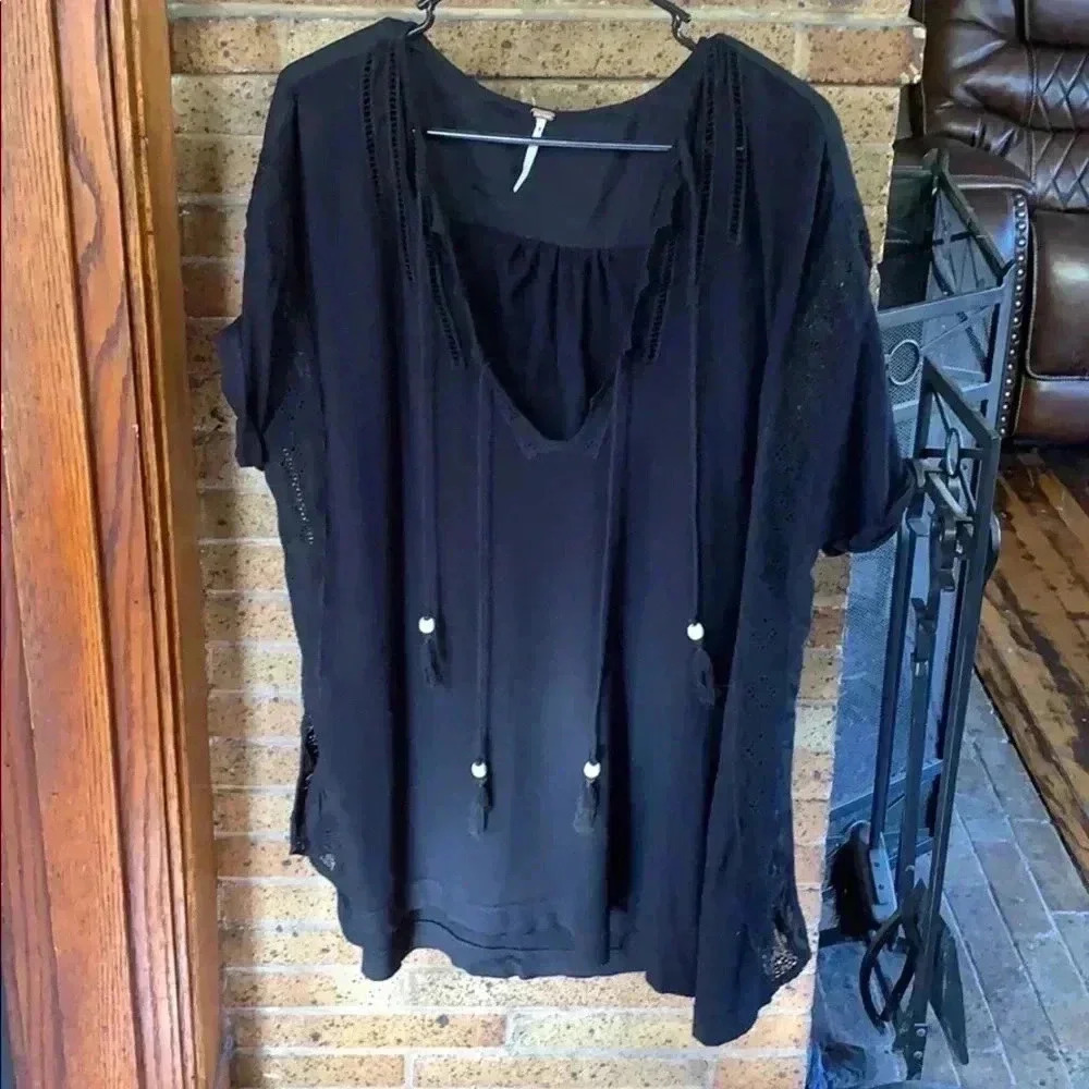 Free People oversize shirt.